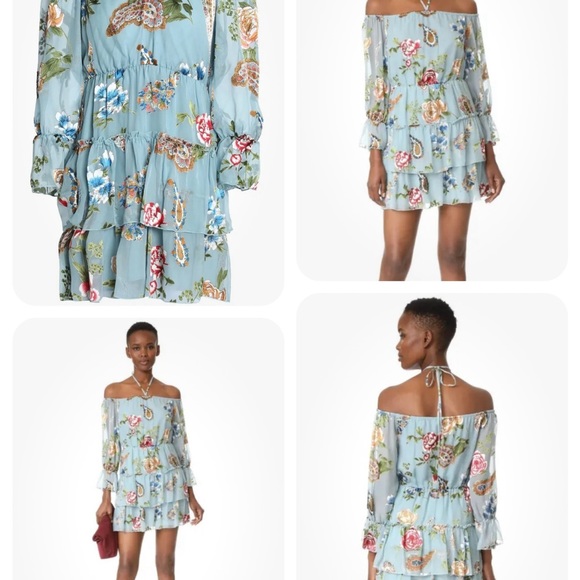 Alice + Olivia Waylon floral dress Size 4 - Picture 5 of 10